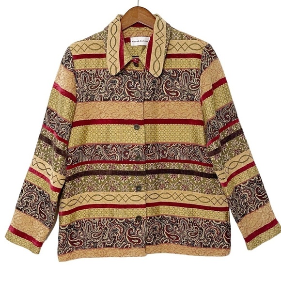 Alfred Dunner vintage tapestry multi pattern blazer jacket size 12 - Picture 12 of 12